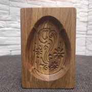 Пасхальное яйцо с узором деревянная форма для печати пряника