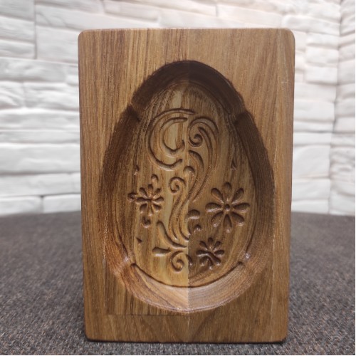 Пасхальное яйцо с узором деревянная форма для печати пряника