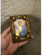 Изображение Маленькая икона Ангел Хранитель без камней с разных ракурсов