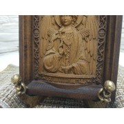 Фото на подставке АНГЕЛЫ маленькой резной иконы святого Ангела Хранителя