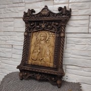 Резная уникальная икона святой Ангел Хранитель