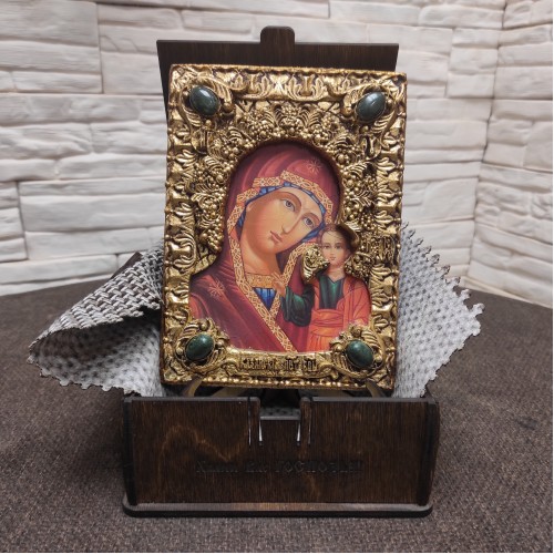 Подарочная икона  пресвятой Богородицы Казанская с иглицами
