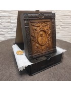 Изображение Резная икона богородицы Неопалимая Купина с разных ракурсов