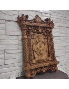 Фотография Резная уникальная икона пресвятой богородицы Неупиваемая чаша под разными углами Изображение Резная уникальная икона пресвятой богородицы Неупиваемая чаша с разных ракурсов