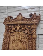 Фотография Резная уникальная икона пресвятой богородицы Неупиваемая чаша под разными углами Изображение Резная уникальная икона пресвятой богородицы Неупиваемая чаша с разных ракурсов