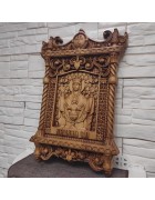 Фотография Резная уникальная икона пресвятой богородицы Неупиваемая чаша под разными углами Изображение Резная уникальная икона пресвятой богородицы Неупиваемая чаша с разных ракурсов