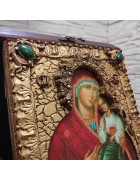 Изображение Икона пресвятой богородицы Песчанская с камнями с разных ракурсов