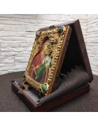 Изображение Икона пресвятой богородицы Песчанская с камнями с разных ракурсов