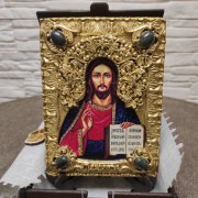 Фото православной иконы Господа вседержителя в футляре