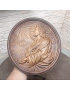 Изображение Резное панно Иисусова молитва с разных ракурсов