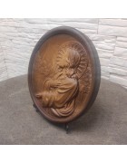 Изображение Резное панно Иисусова молитва с разных ракурсов
