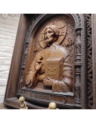 Фотография Икона Господа Вседержителя, греческая под разными углами Изображение Икона Господа Вседержителя, греческая с разных ракурсов
