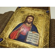 Подарочная икона Иисуса Христа с камнями