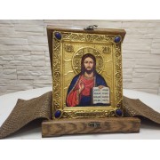 Подарочная икона Иисуса Христа с камнями