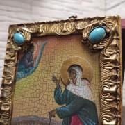 Фото иконы Ксения Петербургская, святая блаженная, подарочная в футляре вид верхних камней