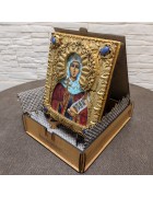 Изображение Икона святой мученицы Натальи Никомедийской с камнями с разных ракурсов