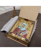 Изображение Икона святой мученицы Натальи Никомедийской с камнями с разных ракурсов