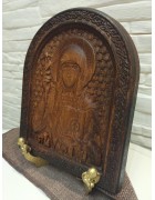 Изображение Резная икона святой Равноапостольной Нины (именная икона Нина) с разных ракурсов
