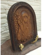 Изображение Резная икона святой Равноапостольной Нины (именная икона Нина) с разных ракурсов