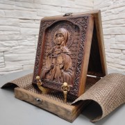 Резная икона святая мученица Татьяна Римская