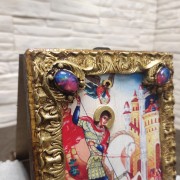 Икона святого Георгия Победоносца, подарочная