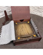 Изображение Сергий Радонежский, резная икона с камнями с разных ракурсов