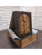 Изображение Резная икона святой равноапостольный князь Владимир с разных ракурсов