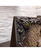 Изображение Ярослав Мудрый, князь резная икона с камнями с разных ракурсов