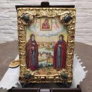 Фотография подарочной иконы Петра и Февронии Муромских
