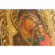 Венчальные иконы молодоженам под старину пресвятой богородицы Казанская и Господа