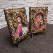 фото венчальных икон богородицы Казанская и Господь Вседержитель