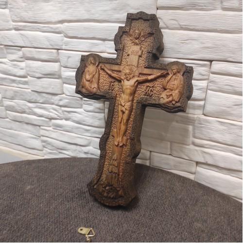 Резной православный крест из массива Бука