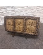 Изображение Резная икона Триптих спаси и сохрани из массива Бука с разных ракурсов